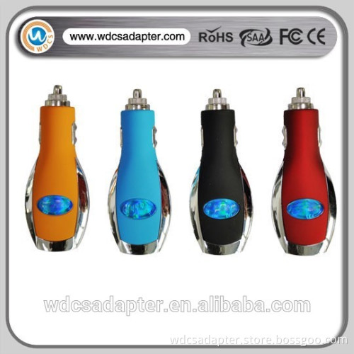 alibaba wholesale Car Logo charger blue red black orange car charger